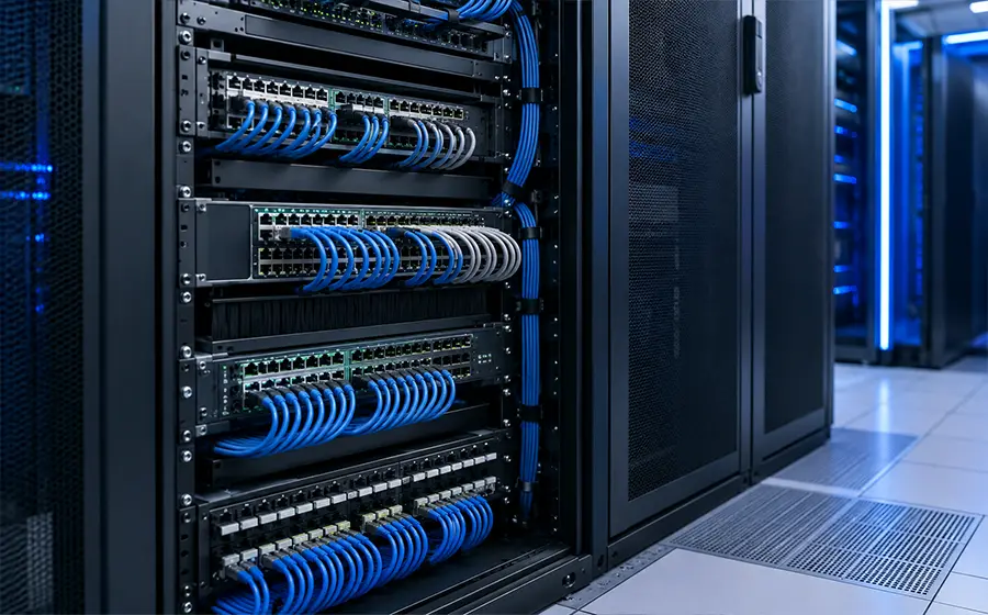 Limpeza ESD-safe de racks e equipamentos em data center