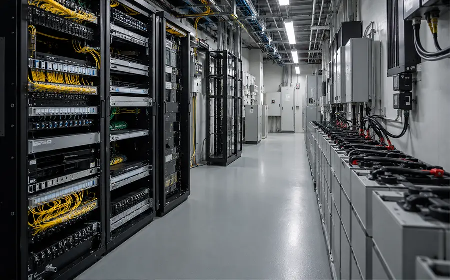Limpeza técnica de telecom shelter e infraestrutura crítica