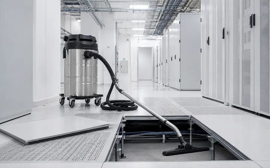 Remoção de partículas finas em ambiente técnico pós-obra